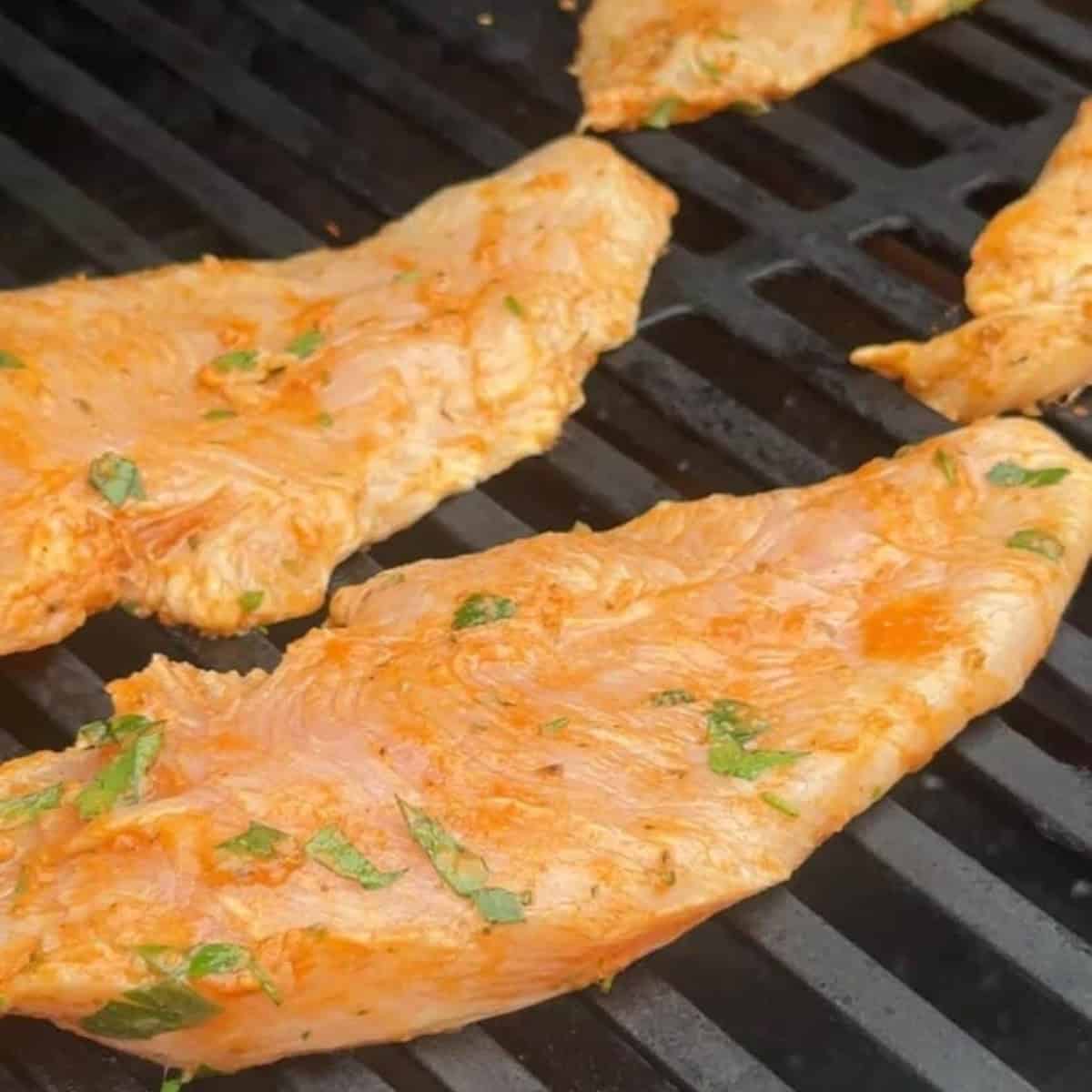 How to Make Middle Eastern Inspired Chicken Breast start grilling chicken breast on both sides