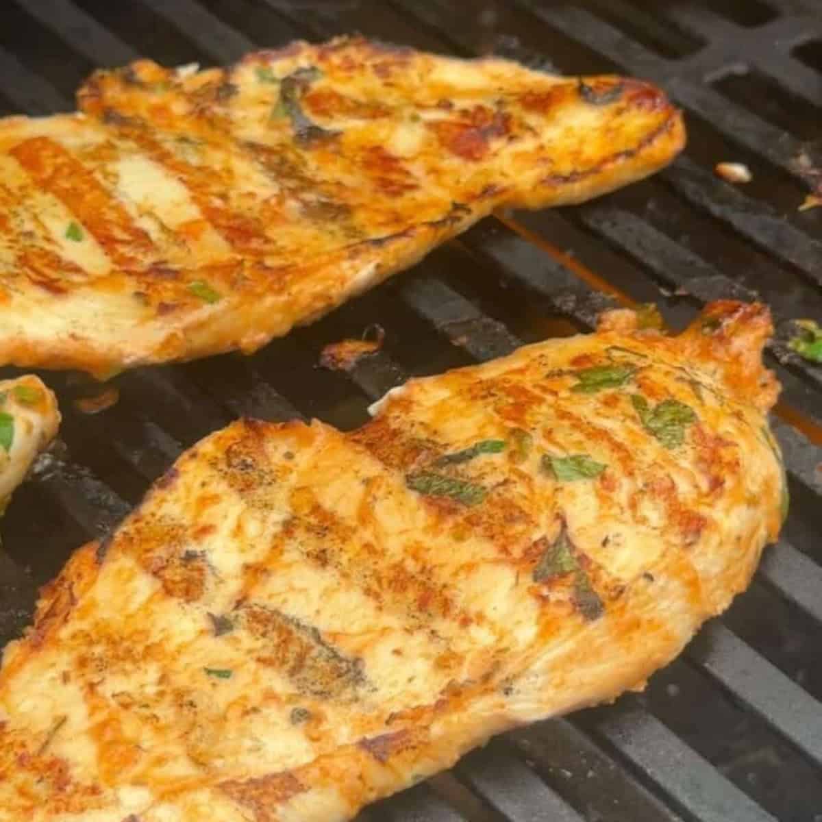 How to Make Middle Eastern Inspired Chicken Breast start grilling chicken breast on each side