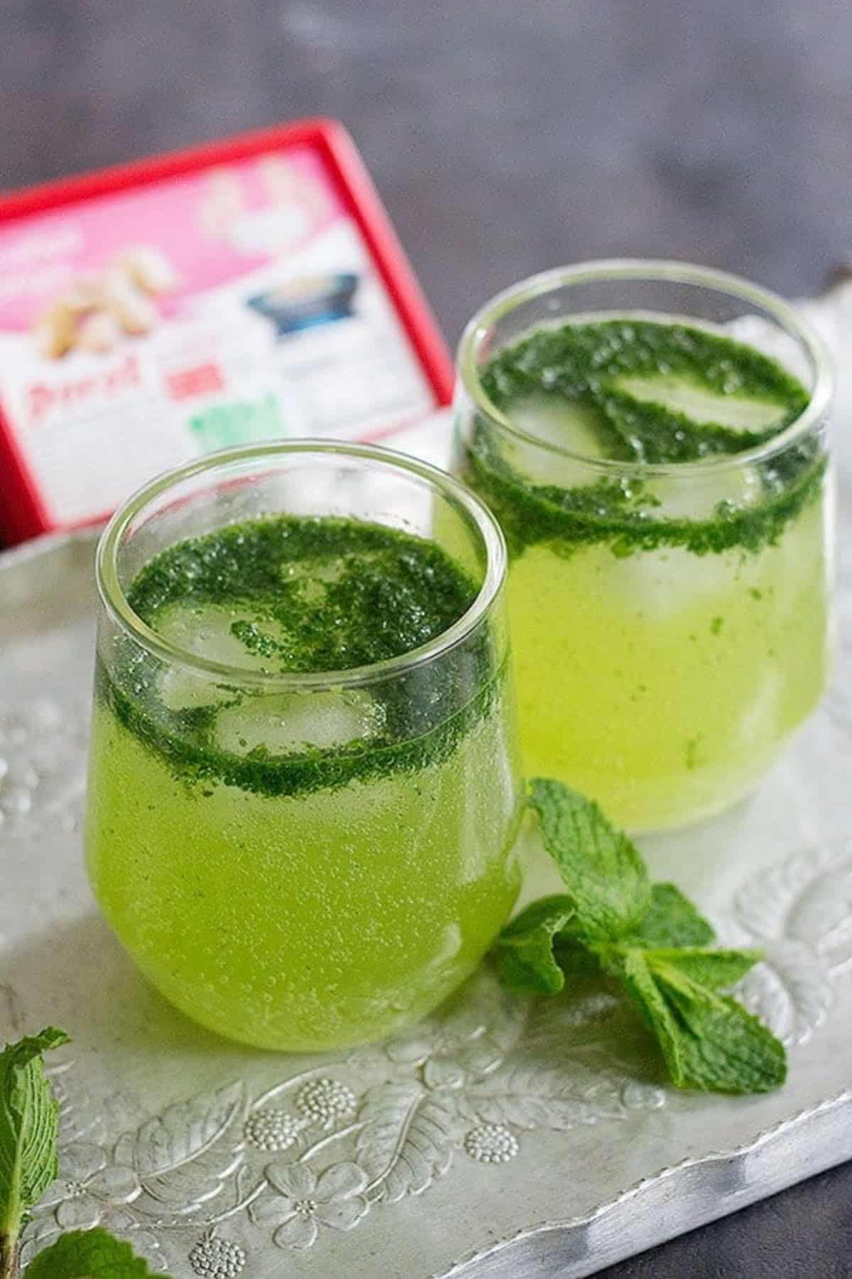 Mint ginger mocktail