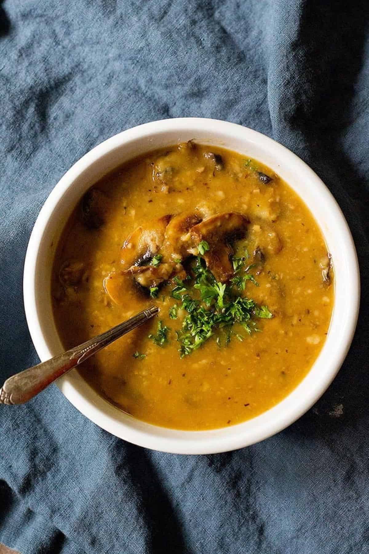 Delicious mushroom gravy