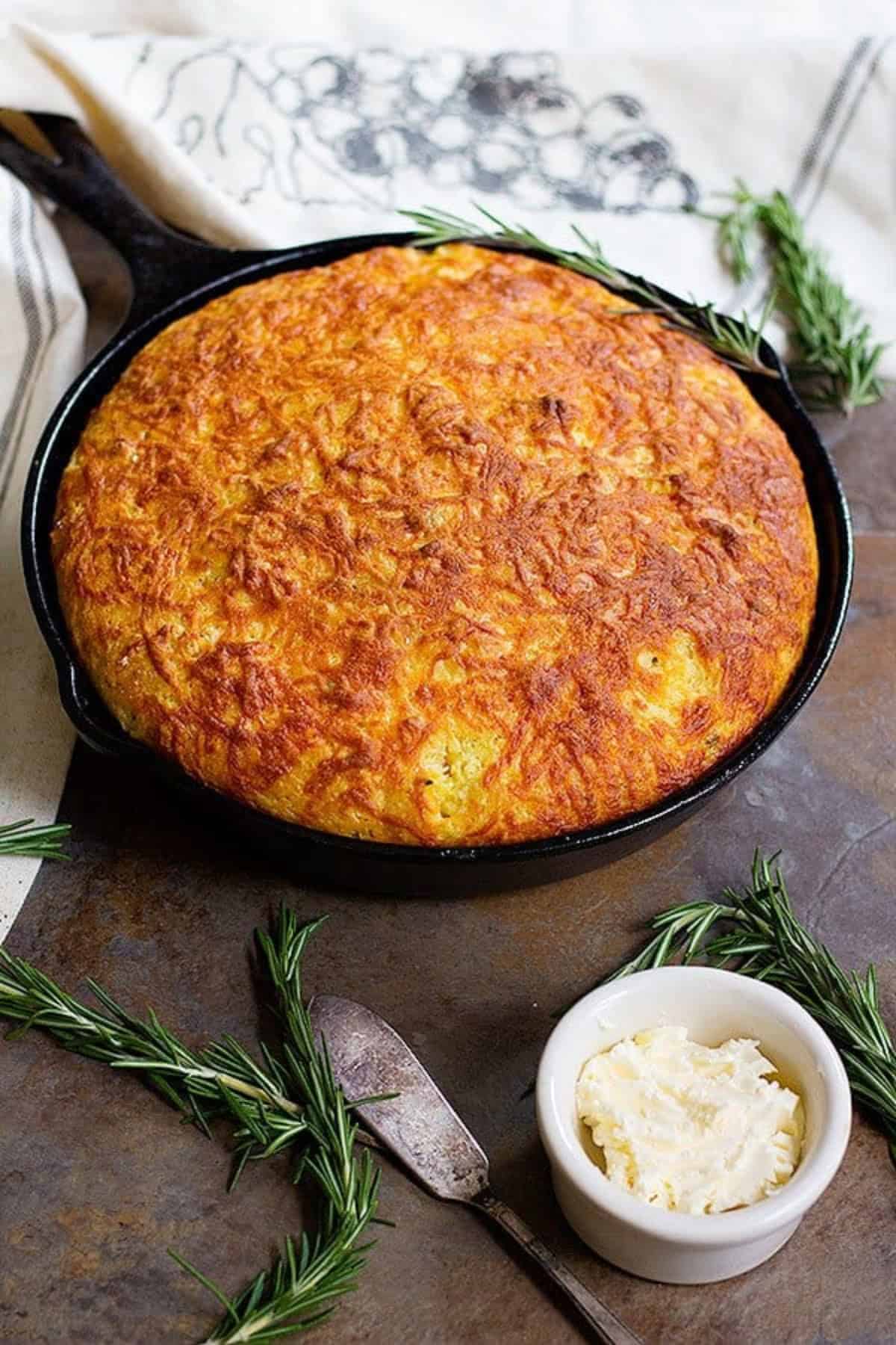 Rosemary Cheddar Cornbread
