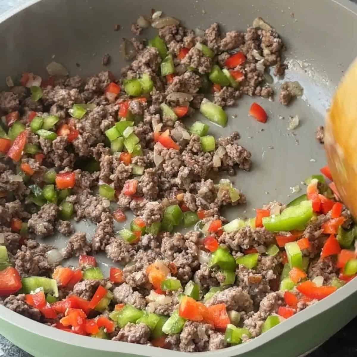 add spices like red and green peppers