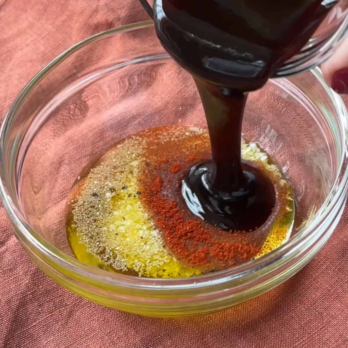 add paprika and pomegranate molasses