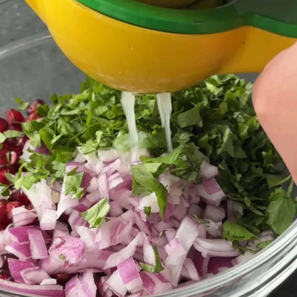 add lime juice and salt