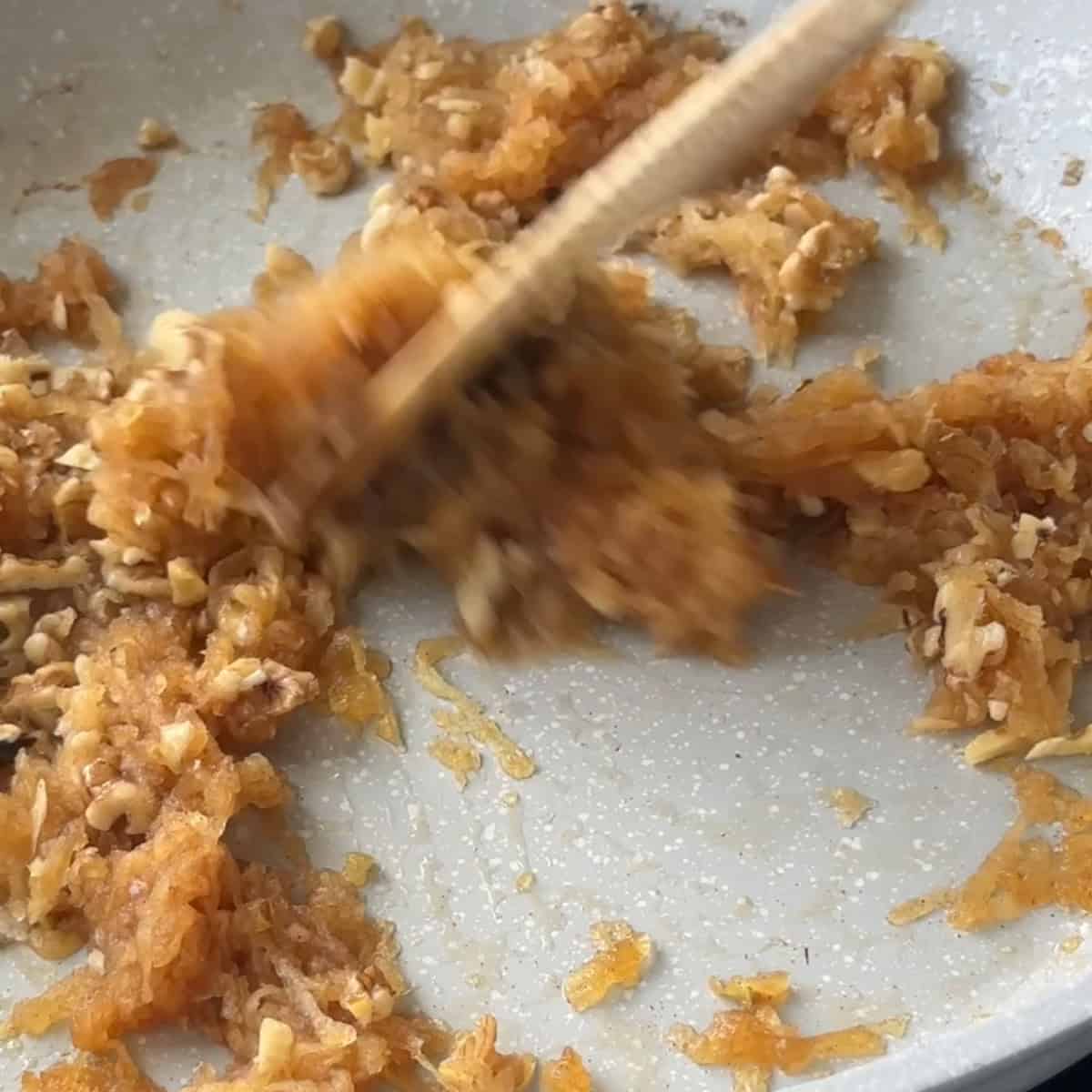 How to Make Turkish Apple Cookies stir in walnuts and set filling aside to cool
