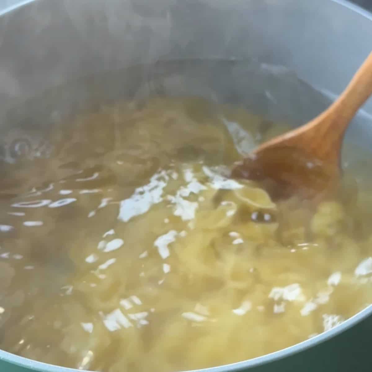 Turkish Pasta with Yogurt Sauce Boiling pasta in a large pot of salted water until tender.