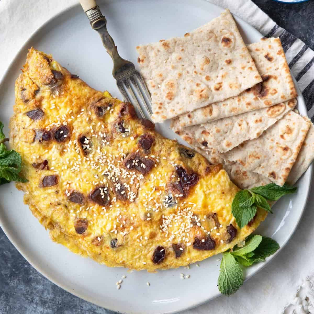 Persian Date Omelette Recipe