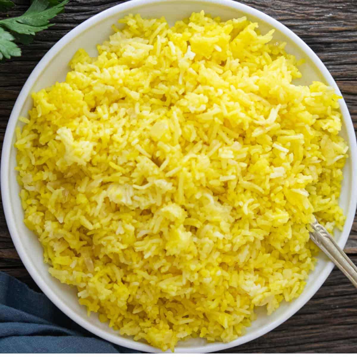 Fluff the rice and serve.