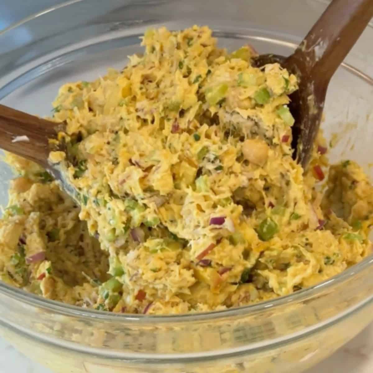 Mix all` the ingredients until fully combined.