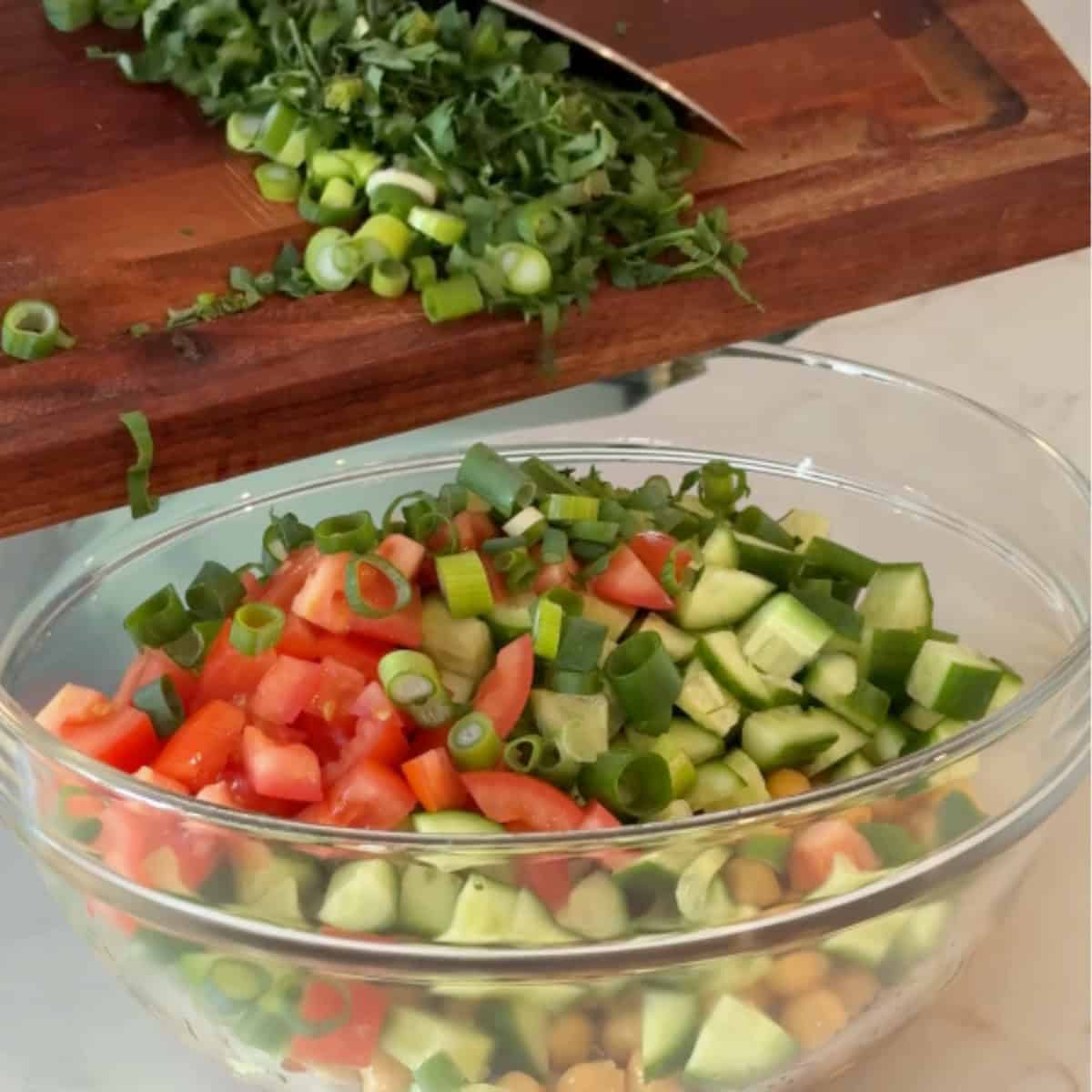 Add the chopped herbs