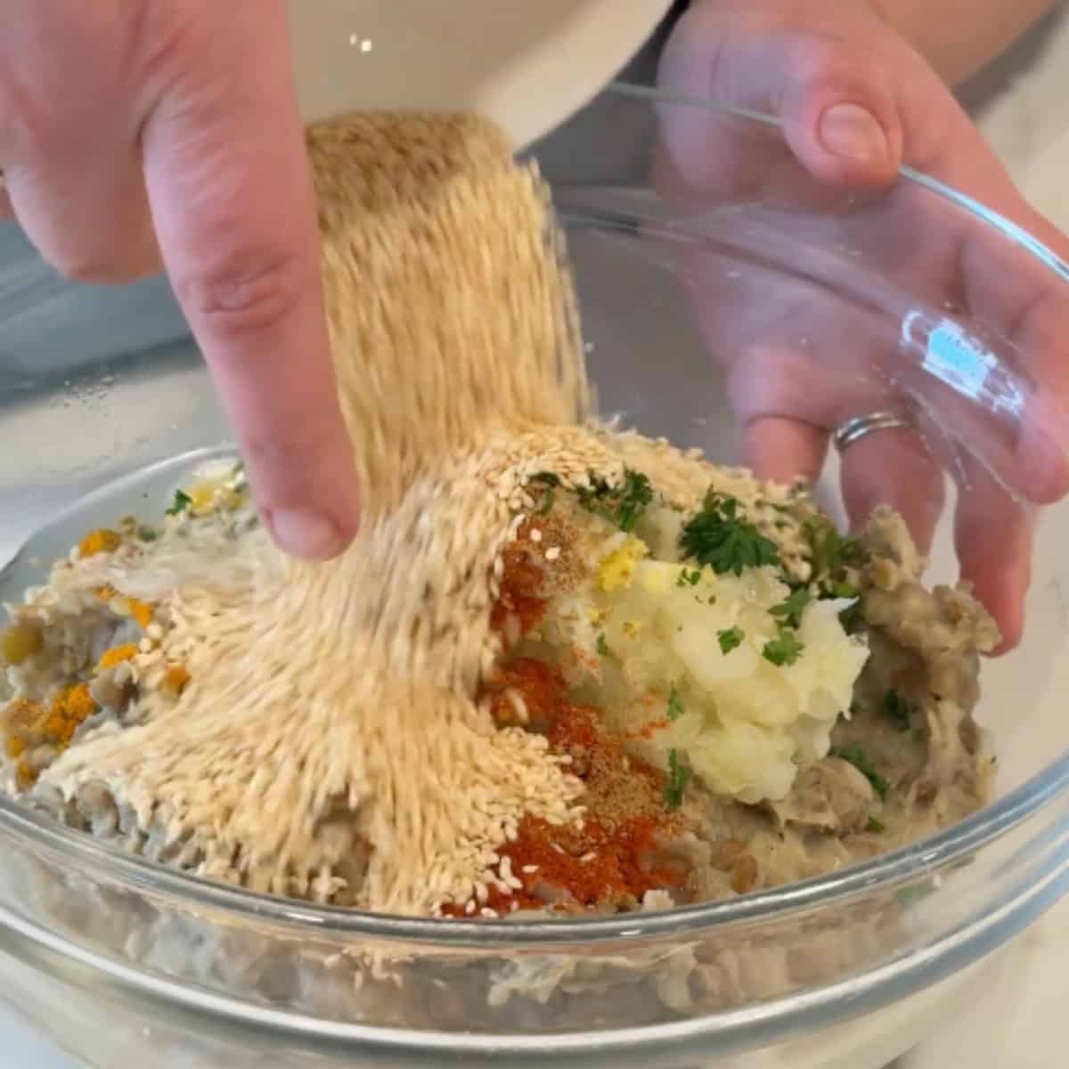 Mix all the ingredients in a bowl. 