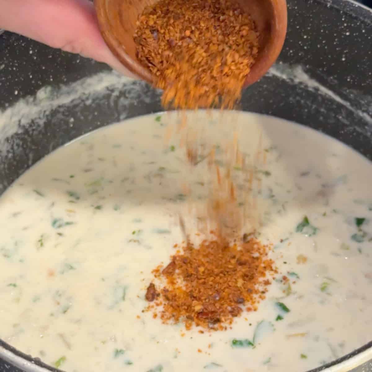 Add in Aleppo pepper