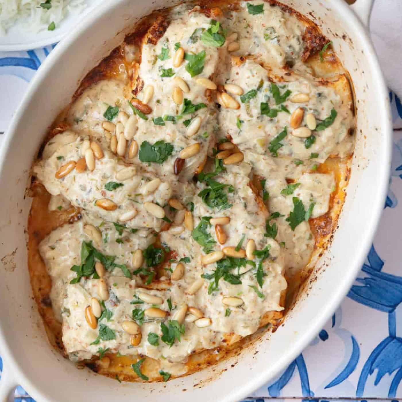 Samke Harra (Spicy Lebanese Fish with Tahini Sauce)