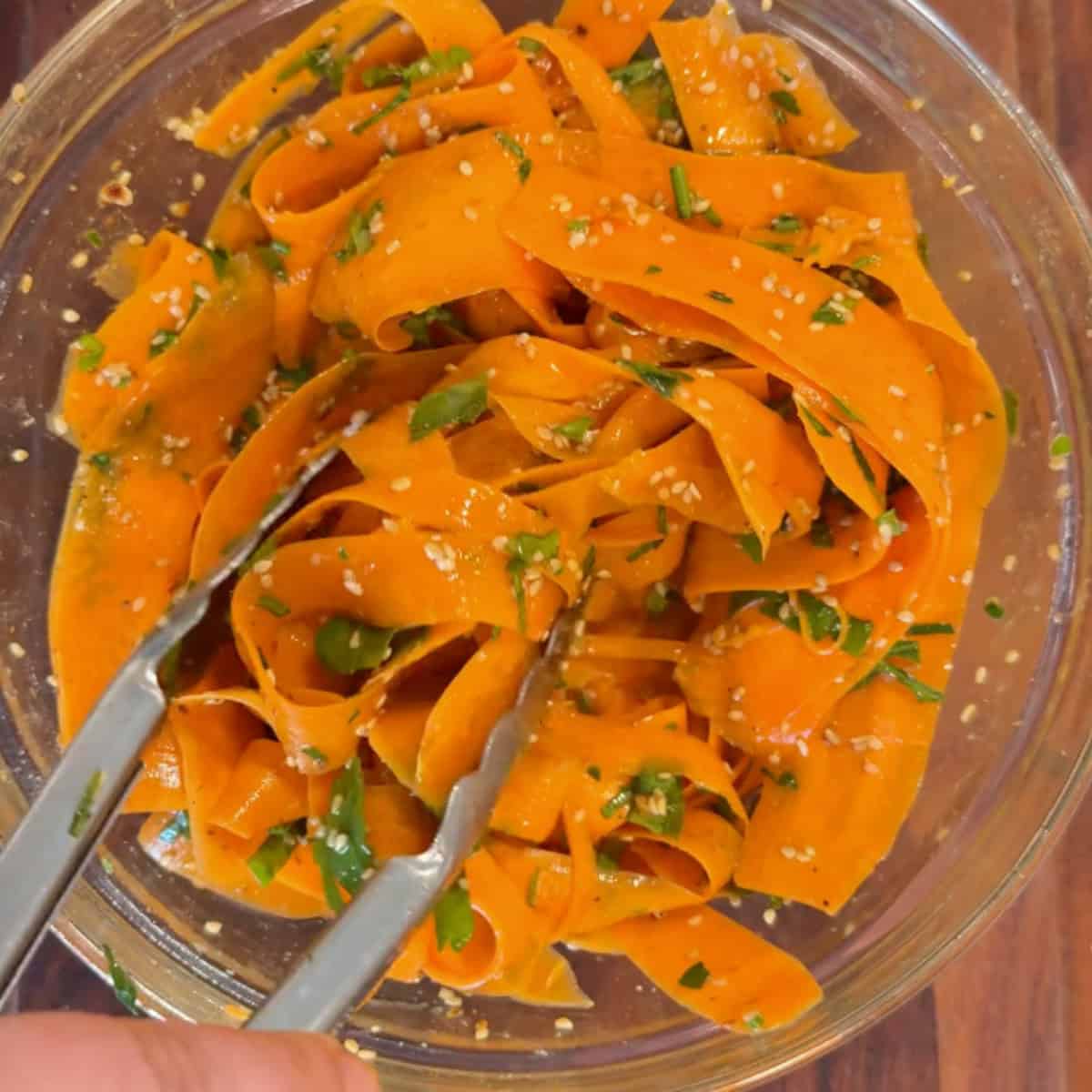 Toss the salad.