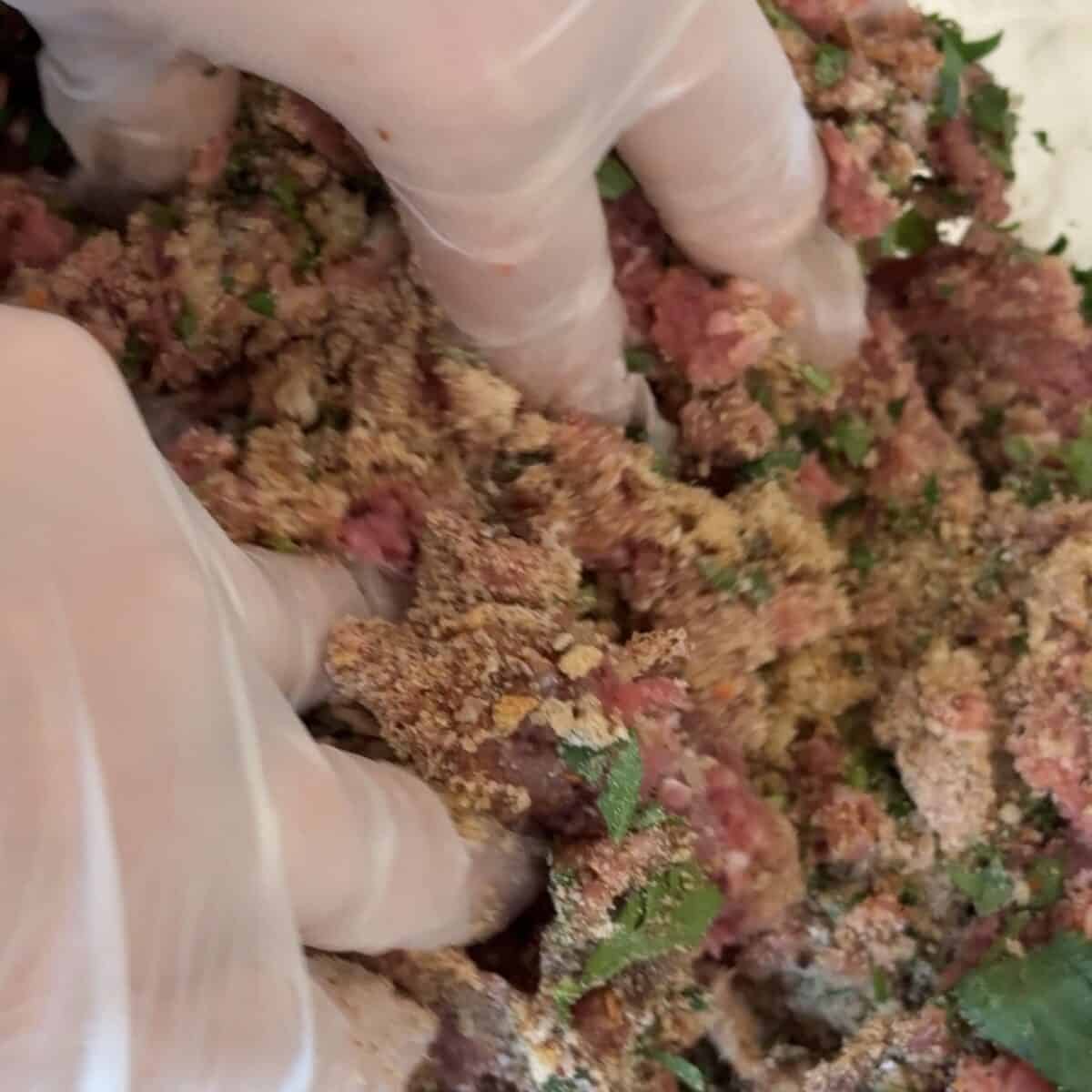 Mix to combine but don't over mix.