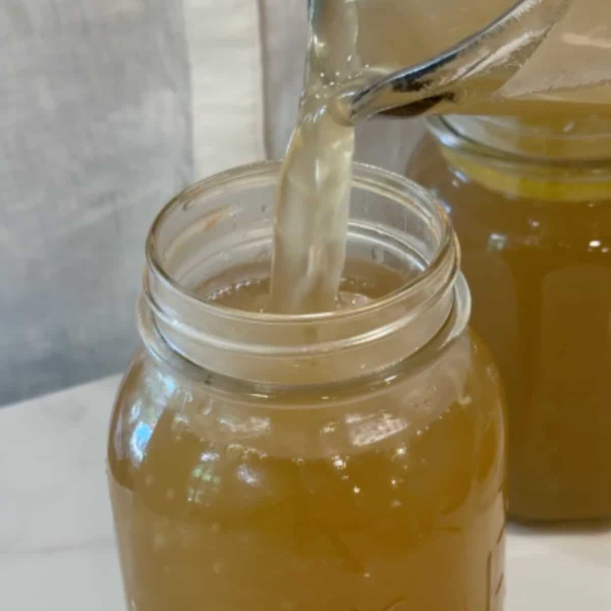 strain and store in jars or containers.