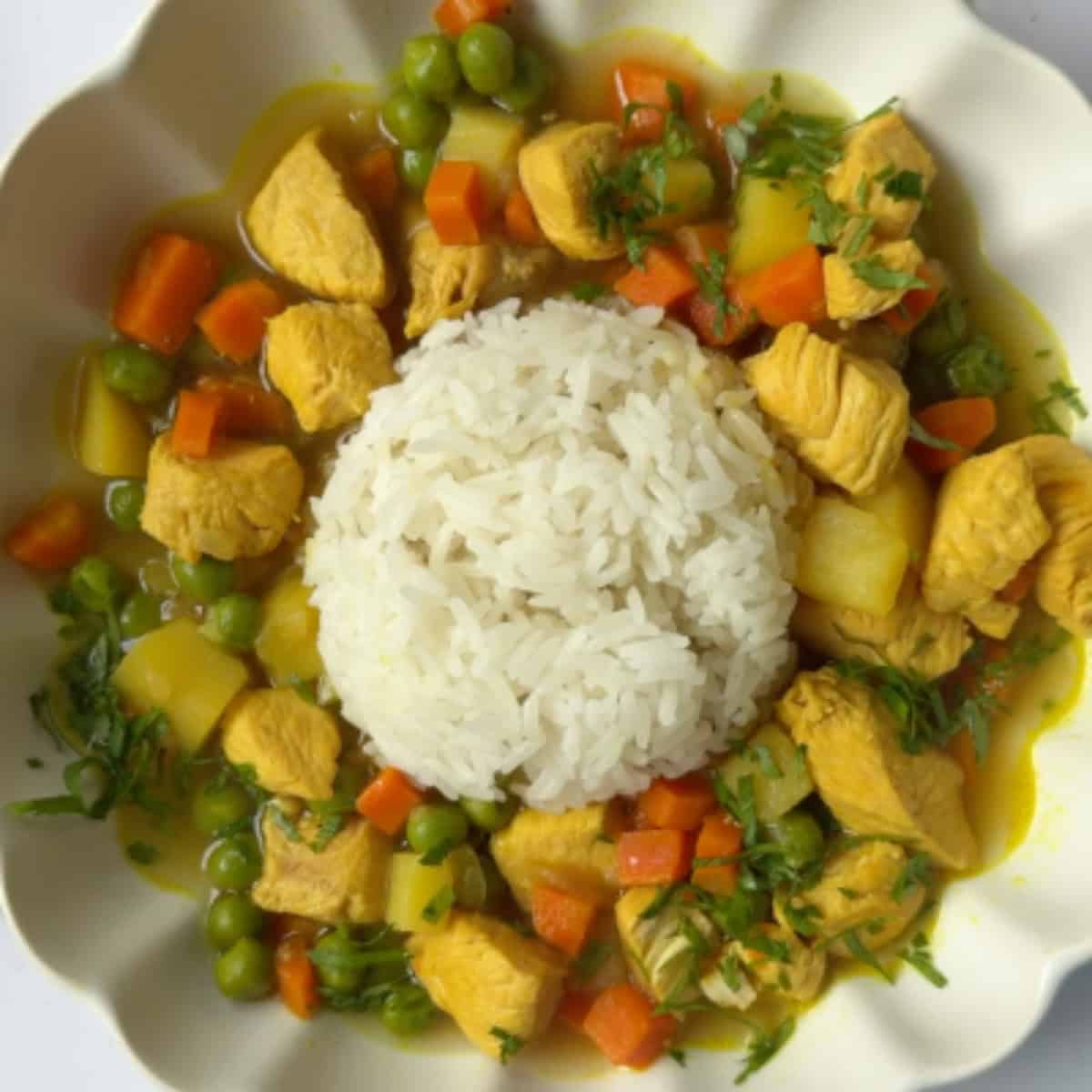 add the rice to the bowl and ladle over the soup. 