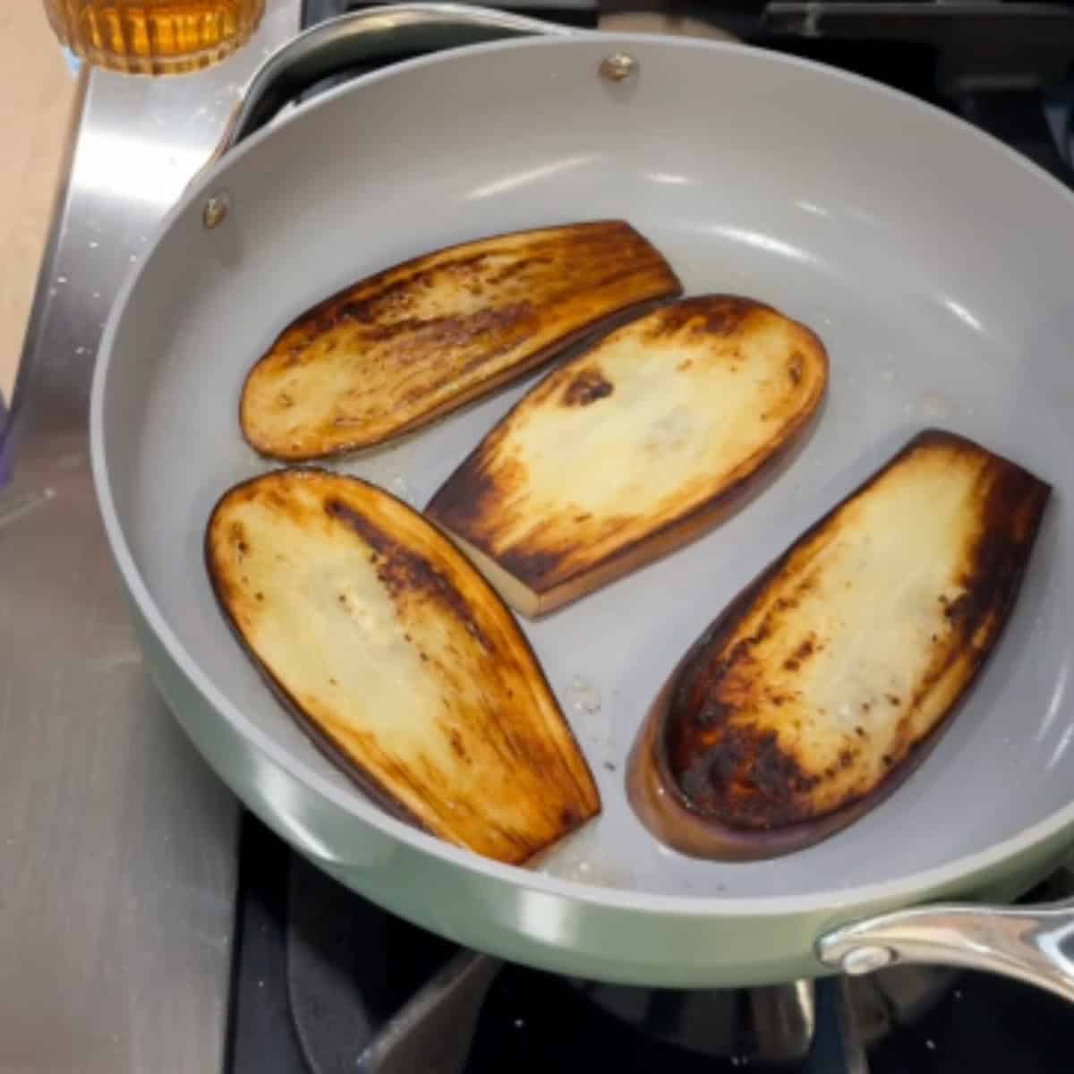 fry the eggplant.